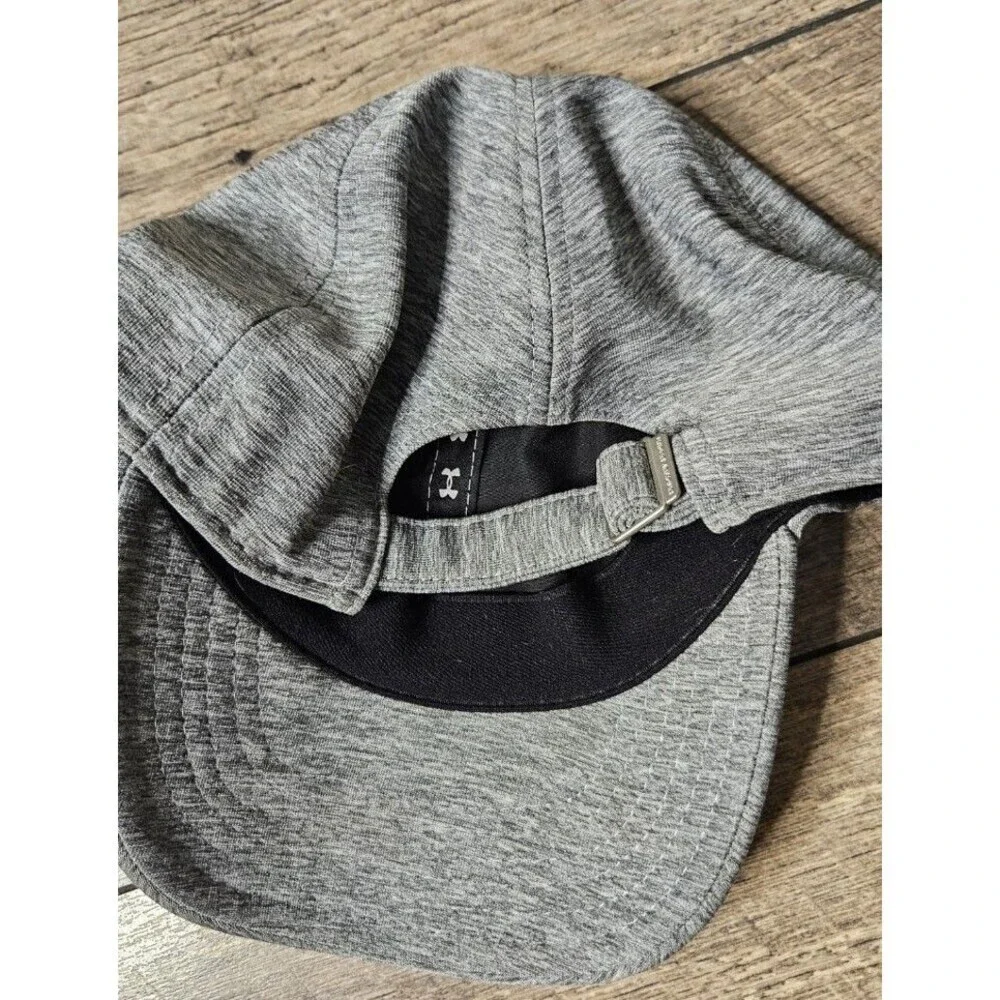 Under Armour Hat Cap Strap Back Womens One Size Heather Gray Polyester Blend